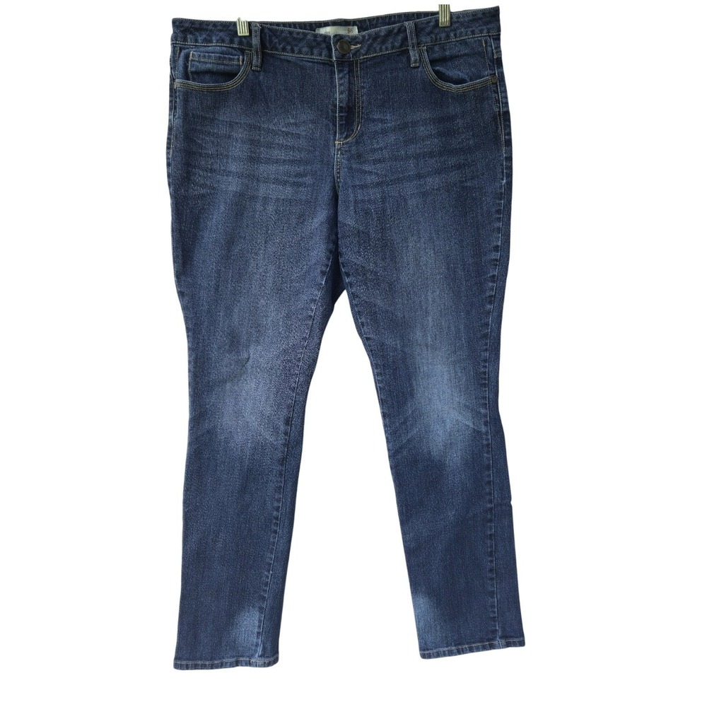 Route 66 Skinny‎ Jeans Size 18 Classic Fit Stretch Light Wash Broken In Faded